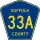 County Route 33A marker