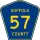County Route 57 marker