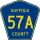 County Route 57A marker