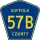 County Route 57B marker