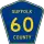 County Route 60 marker
