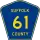 County Route 61 marker
