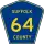 County Route 64 marker