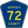 County Route 72 marker