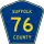 County Route 76 marker