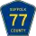 County Route 77 marker