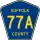 County Route 77A marker