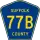 County Route 77B marker