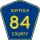 County Route 84 marker