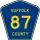 County Route 87 marker