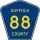 County Route 88 marker