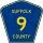County Route 9 marker