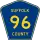 County Route 96 marker