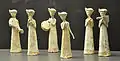 Statuettes of female musicians and a dancer, Sui dynasty (c. 600 AD)