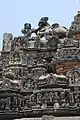 Sukhanasi (tower over vestibule) with the Hoysala emblem mounted on top in Chennakeshava temple at Hullekere