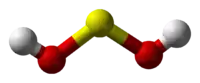 3D ball model of sulfoxylic acid