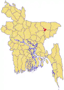 Location of Sullah শাল্লা