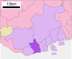 Location of Suma-ku in Kobe