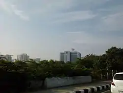 Sun Network Headquarters as seen from Foreshore Estate.