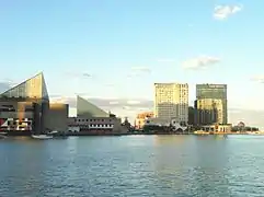 Sunset views from Baltimore's Inner Harbor