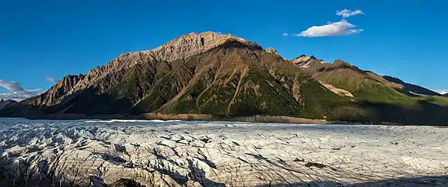 West aspect of Bonanza across Root Glacier