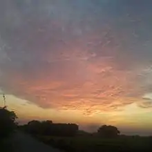 Sunset's view on a Road of Karnana