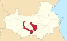 Location in the Terek Oblast