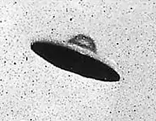 Photograph  from purported UFO sighting in Passoria, New Jersey