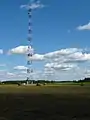100-metre tall radio relay link tower south of Suraż at 52°56'3"N   22°57'3"E