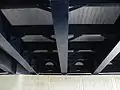 Under the western span of the Surtees Bridge