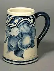 Susan Stuart Frackelton, stein, 1894-1906, Milwaukee County Historical Society