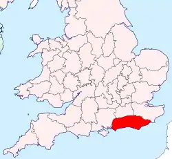 Ancient extent of Sussex