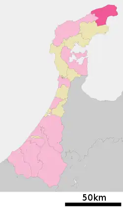 Location of Suzu in Ishikawa Prefecture