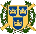 Inescutcheons for style in the arms of the Swedish Heraldry Society&nbsp;[sv].
