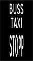 Text conforming bus and taxi lane, text conforming stop line