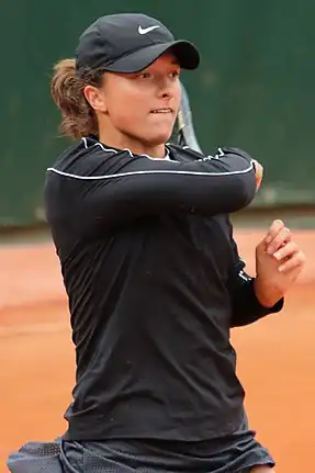 Iga Świątek, 2022 women's singles champion. It was her third major title.