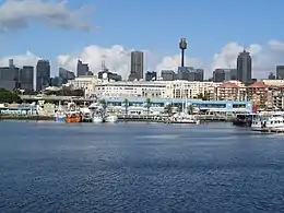 Sydney Fish Market view from Glebe, NSW