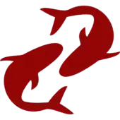 A representation of the Pisces symbol