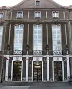 The entrance to the old building of Szczecin Philharmonic, Armii Krajowej Square