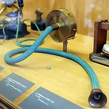 Image 60A French Gower telephone of 1912 at the Musée des Arts et Métiers in Paris (from History of the telephone)