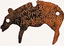 Uxama tessera (Osma, Soria. Western signary.