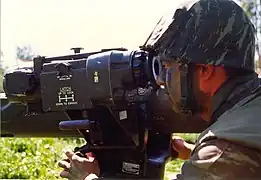The sight on a Hellenic Army BGM-71 TOW.