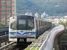 Typical heavy-capacity Taipei Metro trains