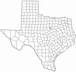 Location of Tolar, Texas