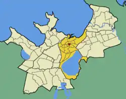 Maakri within the district of Kesklinn (Midtown).