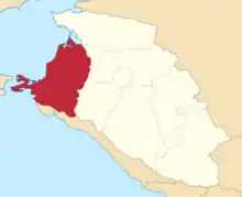 Location in the Kuban Oblast