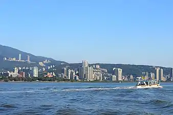 Skyline of Tamsui District in 2013