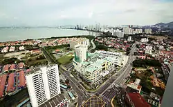 Aerial view of Tanjung Tokong, looking towards Gurney Drive, George Town
