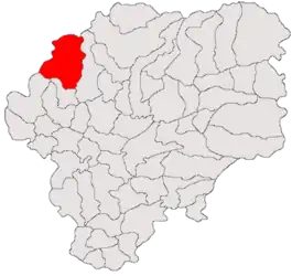 Location in Bistrița-Năsăud County
