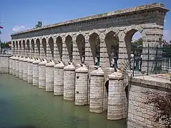 Taşköprü ("Stone Bridge"), a historical regulator dam and bridge in Beyşehir.